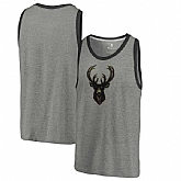 Milwaukee Bucks Fanatics Branded Camo Collection Prestige Tri-Blend Tank Top - Heathered Gray,baseball caps,new era cap wholesale,wholesale hats